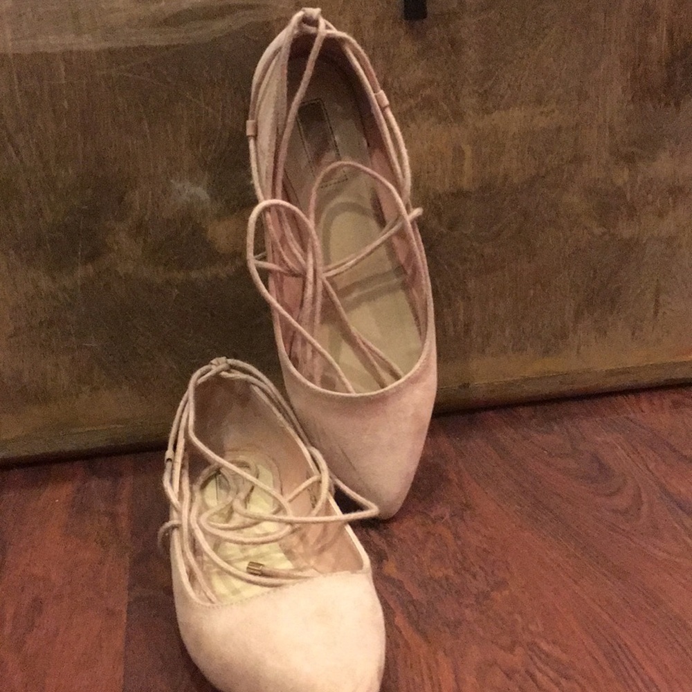 Blush Pink Lace Up